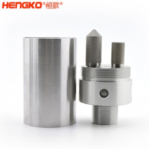 316不銹鋼樣氣過濾器耐高壓高強度易清洗，用于污水管道氣體檢測分析高溫氣體取樣探頭過濾器