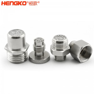 5 10 30 40微米醫(yī)用級粉末燒結(jié)不銹鋼316L直列式過濾器氧氣回路通風(fēng)機(jī)過濾用